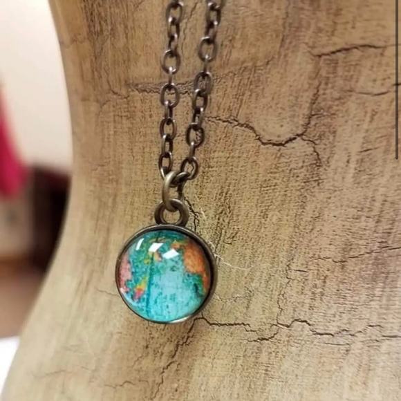 New Plunder "Traveler" World Globe Necklace (18.75”-21.75") - Picture 2 of 7